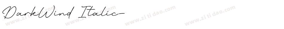 DarkWind Italic字体转换